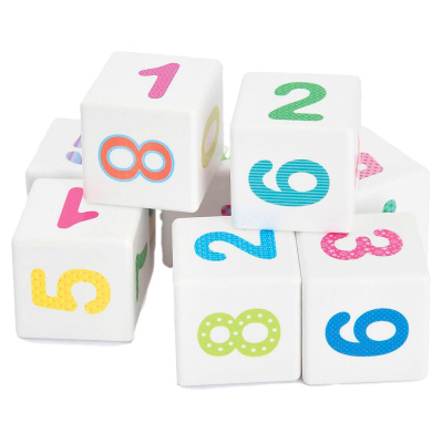 Кубики Школа дошколят Весёлая арифметика 12 штук Десятое королевство 00708 1